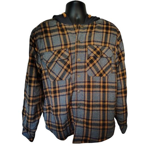 Legendary Outfitters Plaid Hoodie Shacket Multicolor Mens Medium New - Picture 1 of 5